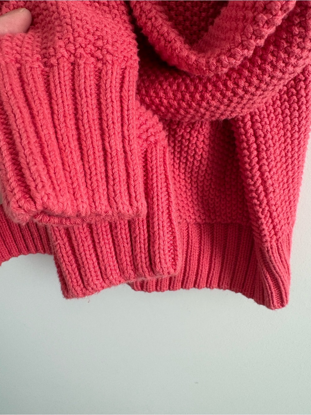 Magaschoni Women's Cotton Sweater Jacket Size Small In Red - Picture 3 of 16
